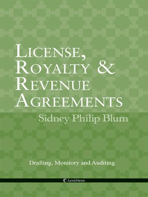 cover image of License, Royalty & Revenue Agreements